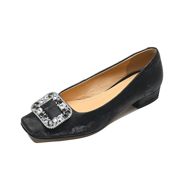 Bai Shiting Chunky Heel High Heels 3cm Women's-0