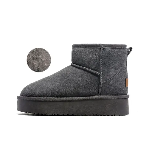 PAUL FRANK Short Snow Boots Women's Gray