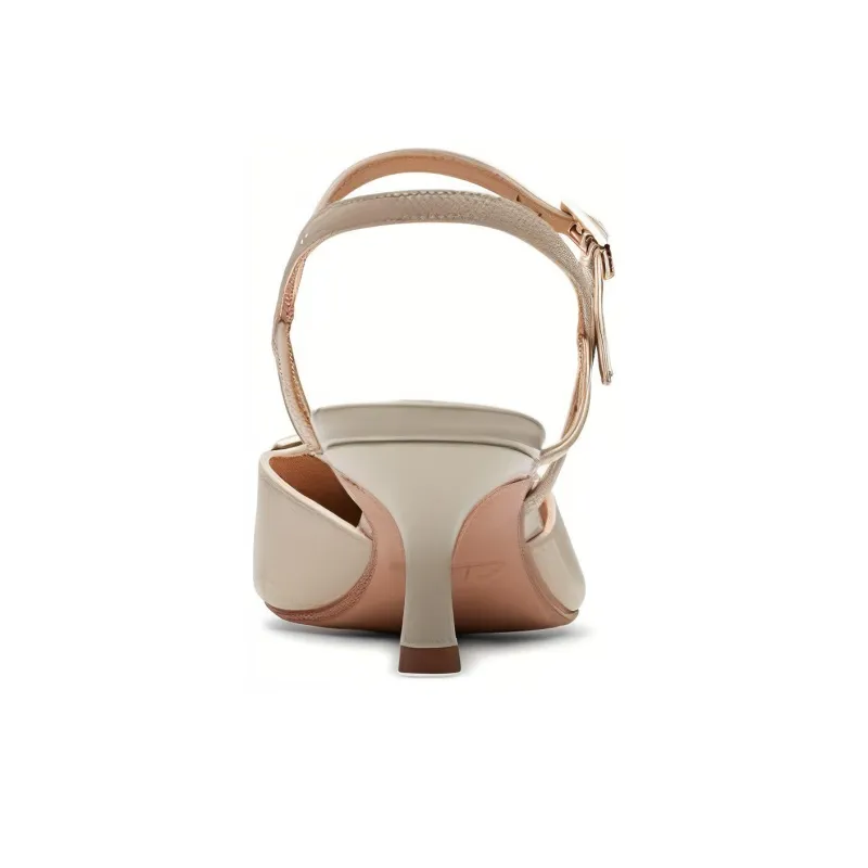 Clarks Slim Heel High Heels 5.5cm Women's White-3