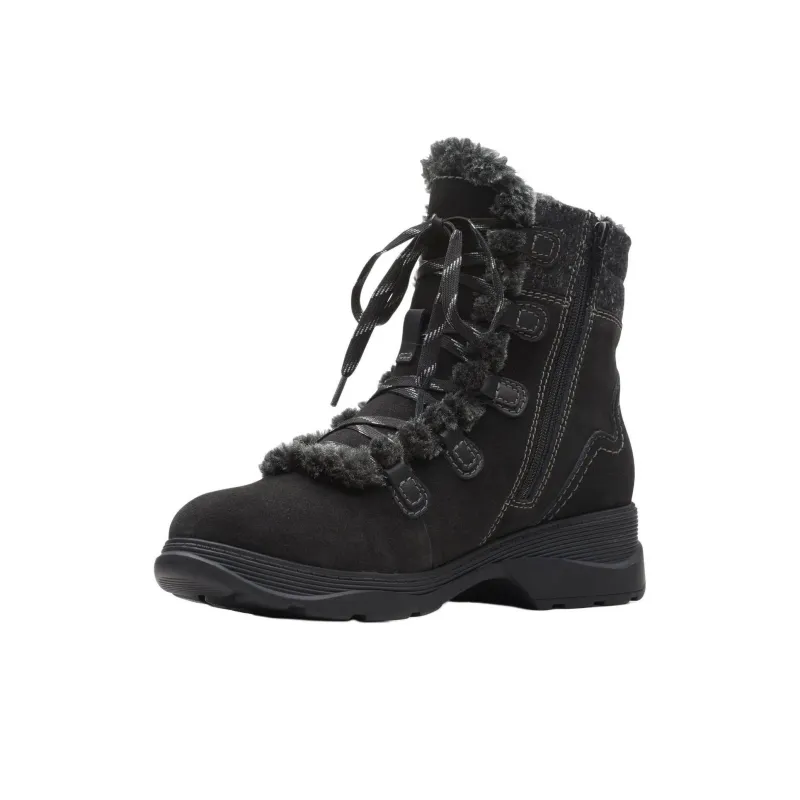 Clarks Aveleigh Edge 'Black' Boots Women's-1