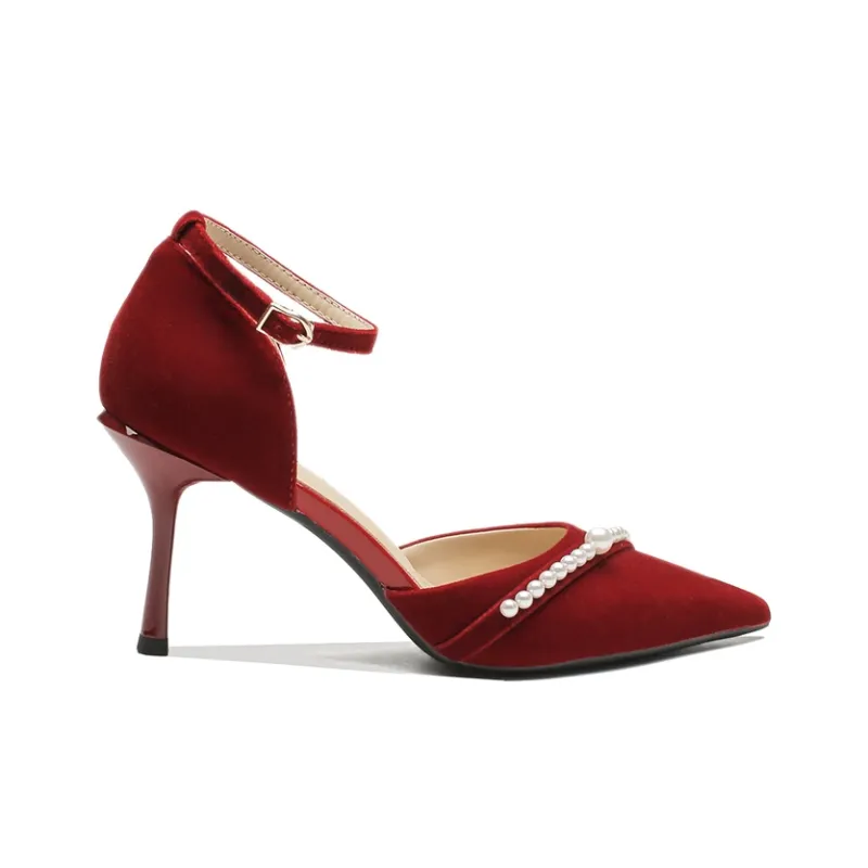 Ainer-cat Slim Heel High Heels 8cm Women's-7