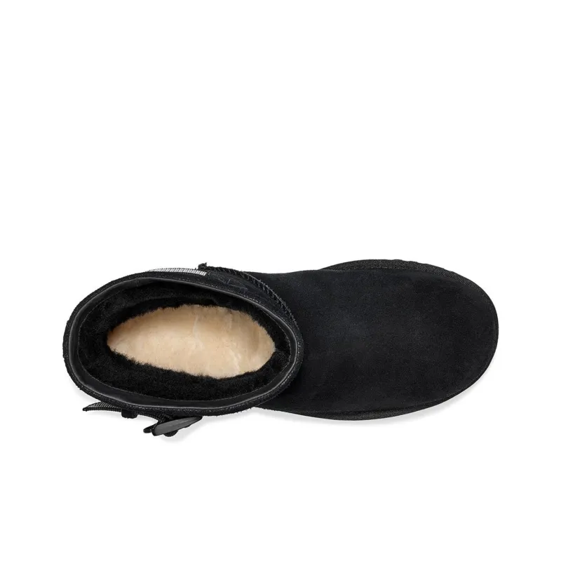 UGG Classic Mini Strap Snow Boots Black-4