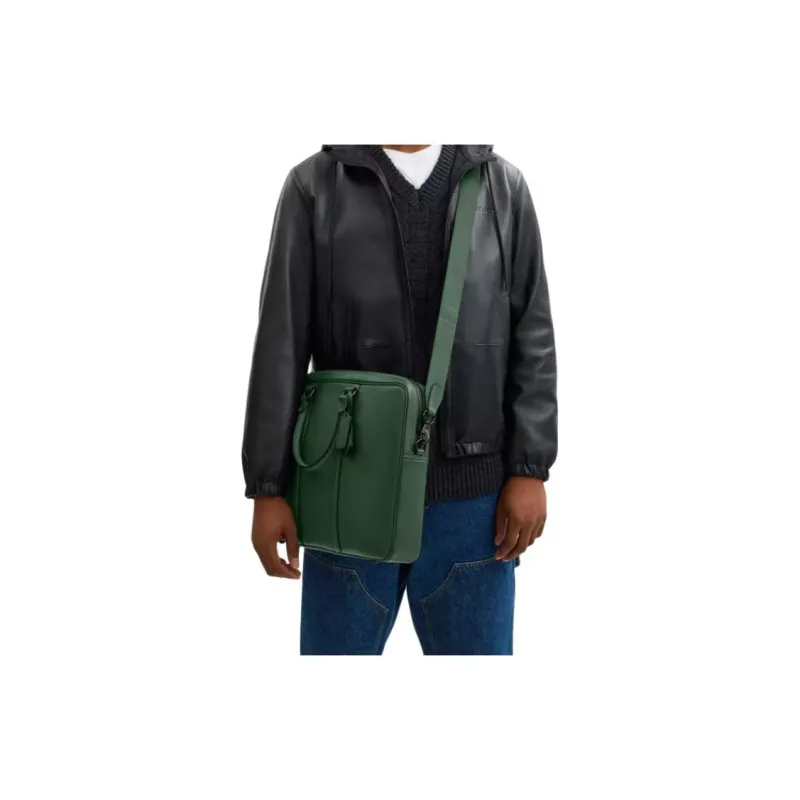 COACH Metropolitan Glove Tanned Leather Laptop Bag Tubas Women's Hunter Green Color-4