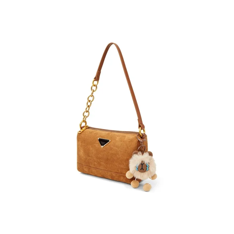 Teenmix Cow Leather Shoulder Bag, Crossbody Bag, Shoulder Bag Trumpets Women's Coffee/Caramel/Dark Blue-14