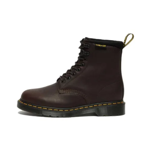 Dr.Martens 1460 Pascal Warmwair Leather Lace Up Boots 'Dark Brown'