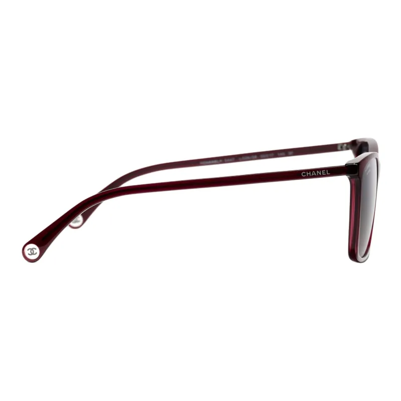 CHANEL Square Sunglasses Unisex Red-2