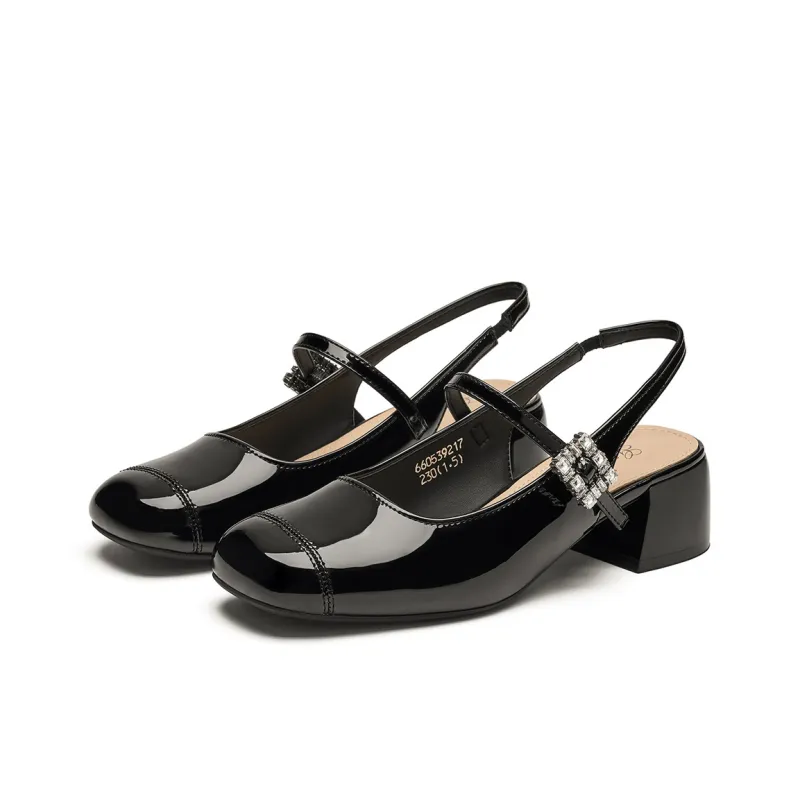 GEMEIQ Block Heel High Heels 4.5cm Women's-1