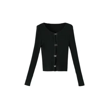 Late White Knitwear Women's Black