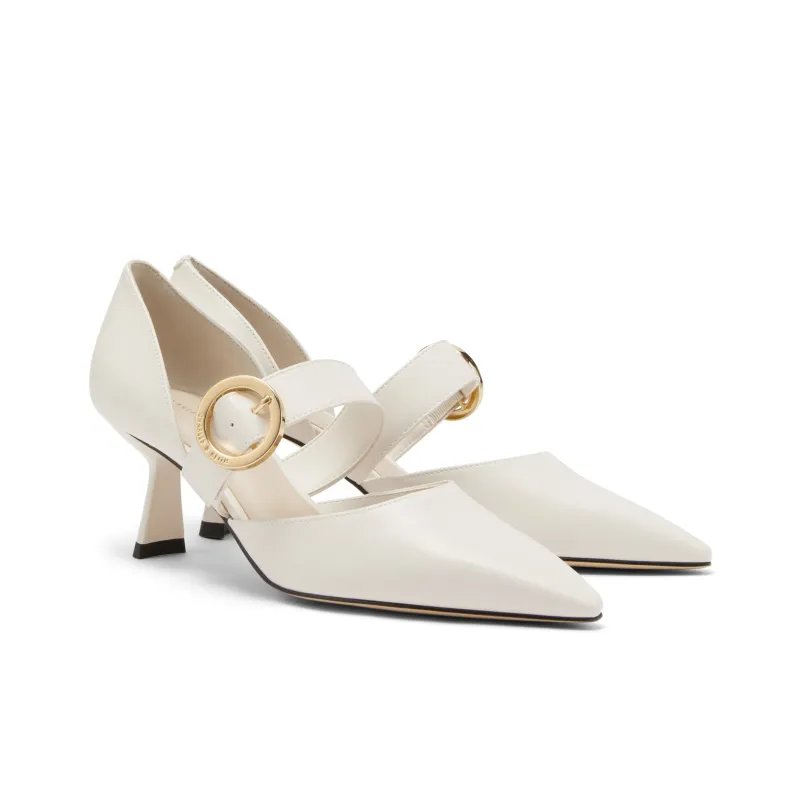 CHARLES&KEITH High Heels Women's White/Nude Flesh/Black-1