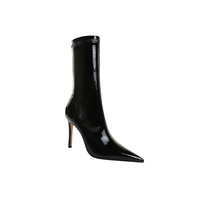 BIGTREE Ankle Boots Women's Black-1