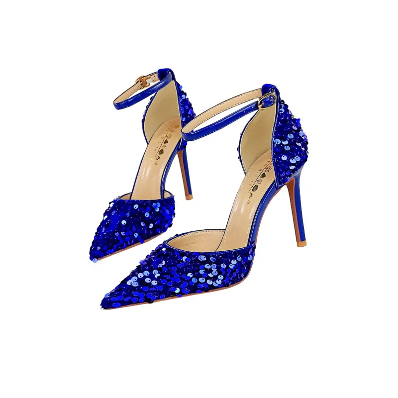 QITUMAUL Slim Heel High Heels 10cm Women's-8