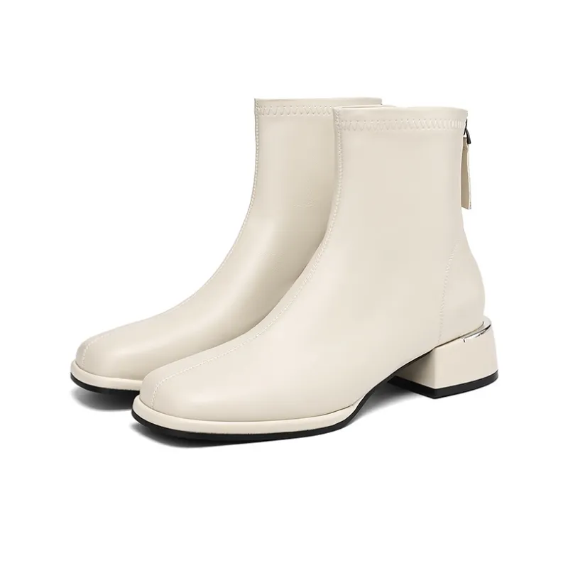 HLA Ankle Boots Women's Black/Brown/Beige-11