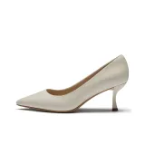 [Air Cotton]-Shiny Cow Leather-Ecru-6.5cm