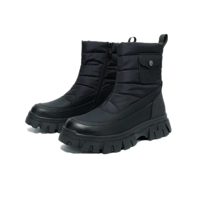 FAIRWHALE Snow Boots Unisex White/Black/Army Green-7