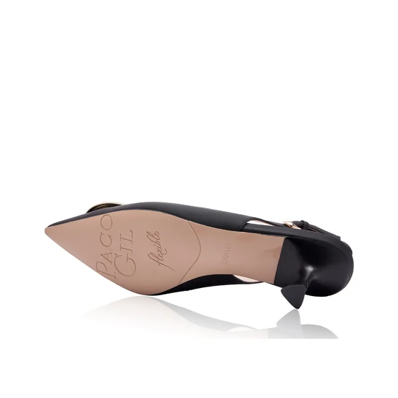 PACO GIL Slim Heel High Heels 6.0cm Women's Black-5
