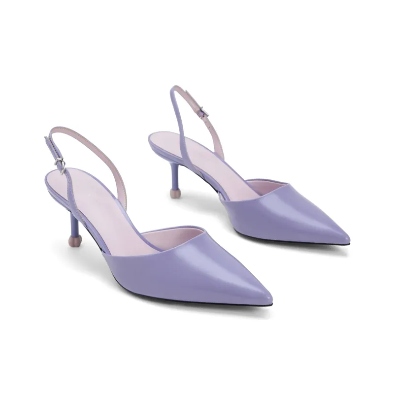 CHARLES&KEITH High Heels Women's White/Purple, Purple/Black-5