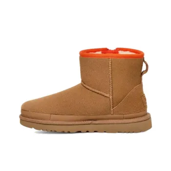 UGG Classic Mini Zipper Tape Logo 'Chestnut' Women's