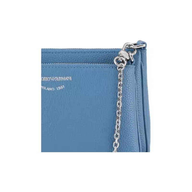 EMPORIO ARMANI Polyurethane Crossbody Bag, Shoulder Bag Mini Women's Denim Blue-3