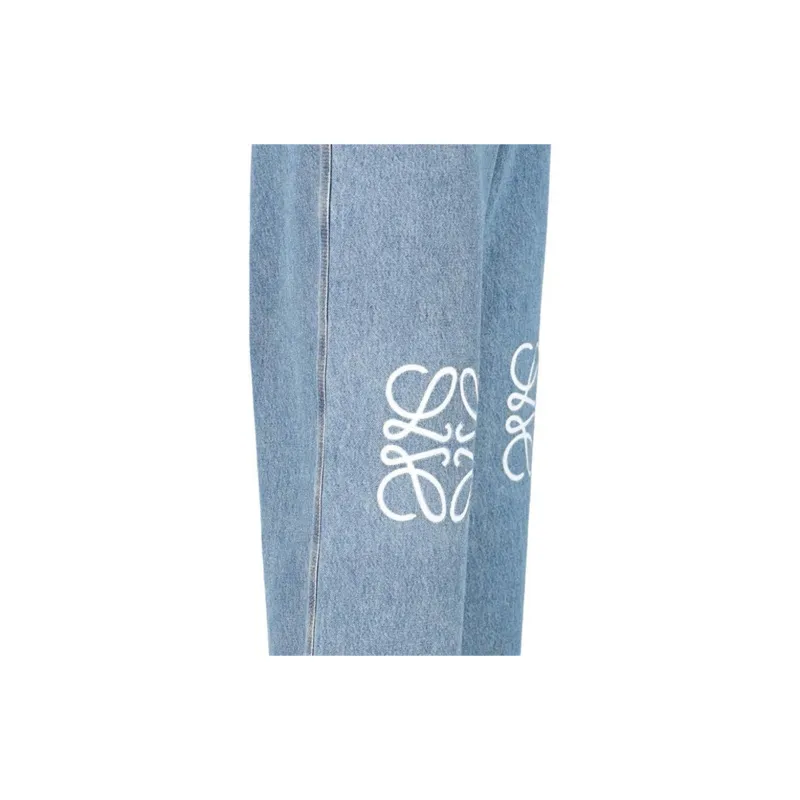 LOEWE Anagram Baggy Jeans In Denim-5