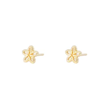 ZURY S925 Silver Stud Earrings Women's Gold