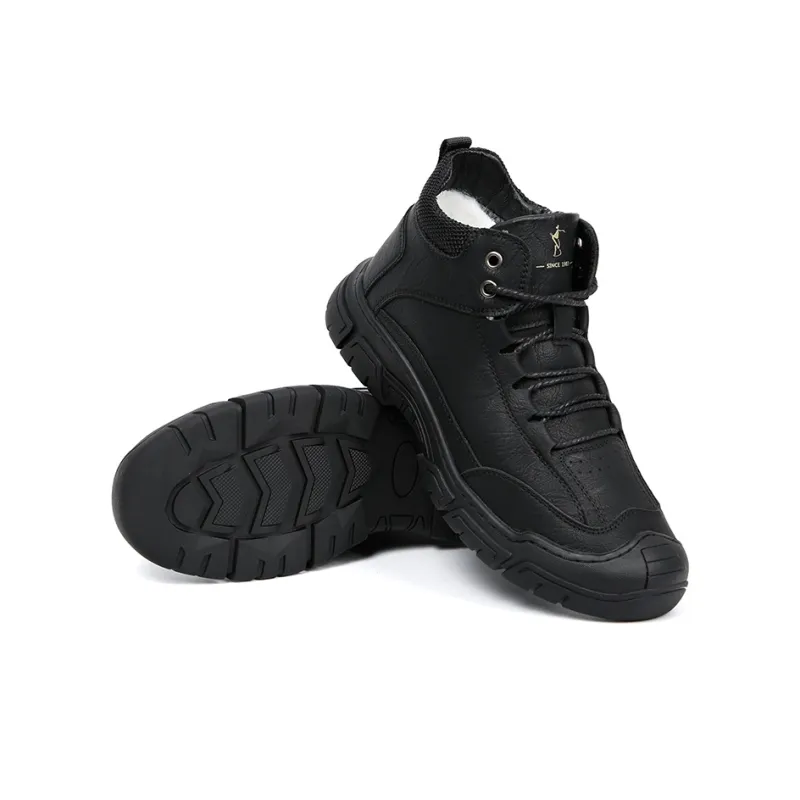 Wit Ankle Boots Men Black-2