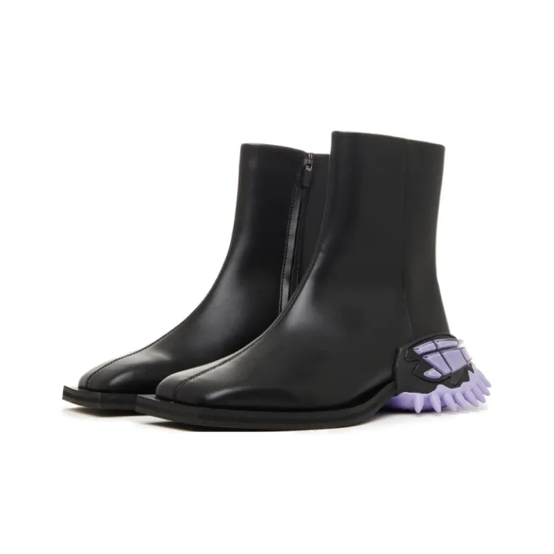 ROMBAUT Ankle Boots Unisex Black Purple-1