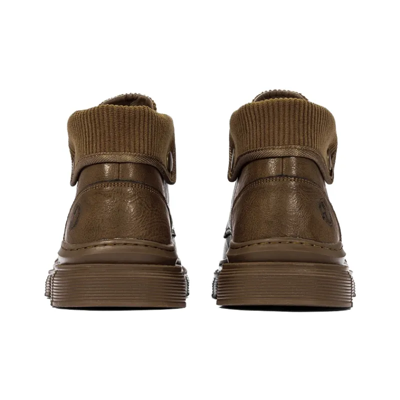 FAIRWHALE Martin Boots Men Black/Brown-3