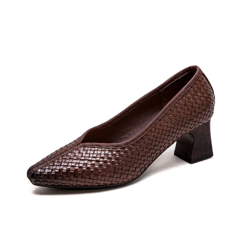 Jay Chunky Heel High Heels 5.5CM Women's-1