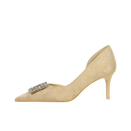 BIGTREE High Heels Women's Apricot/Red/Black/Green