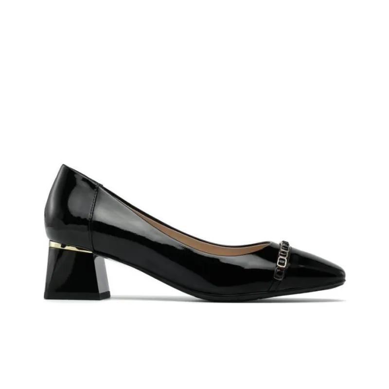 Chrisdien Deny Block Heel High Heels 5cm Women's Black-1