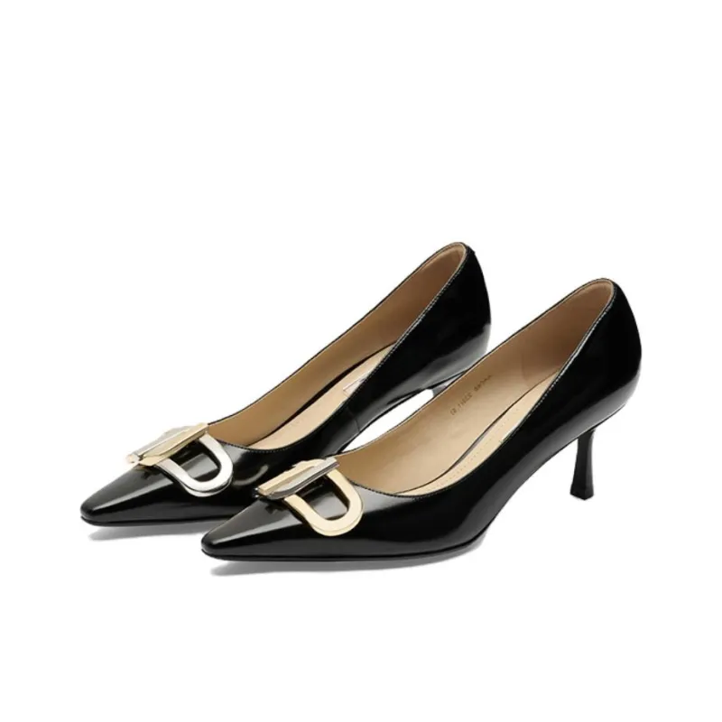 73Hours Double sided Charm Series Slim Heel High Heels 6.5cm Women's-9