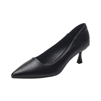 Pounise Slim Heel High Heels Women's Black
