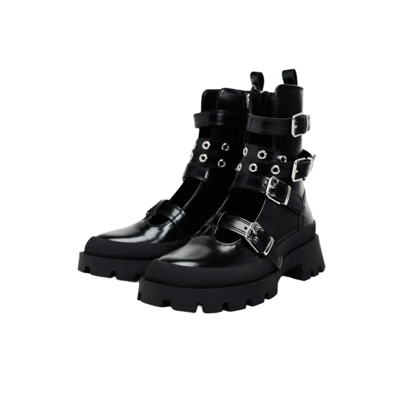 ZARA Ankle Boots Women's Black-2