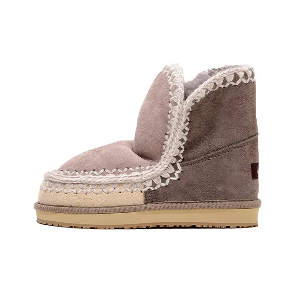 K.D.KENAZ Short Mid Calf Snow Boots Women's Khaki-0