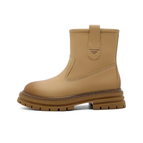 BELLE Ankle Boots 4cm Women's Yellow Camel
