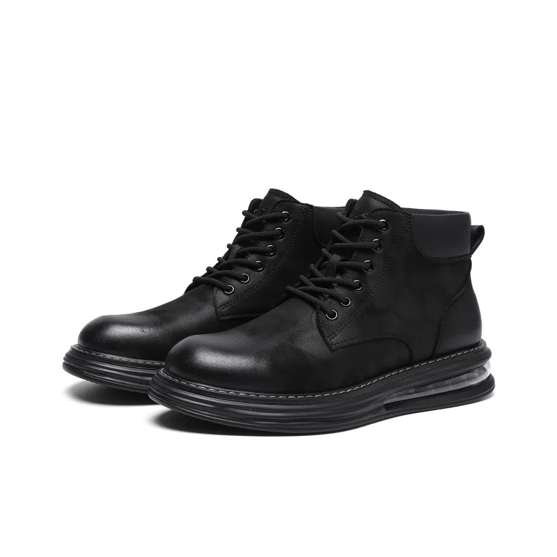 TRUMPPIPE Ankle Boots Men's Black-2