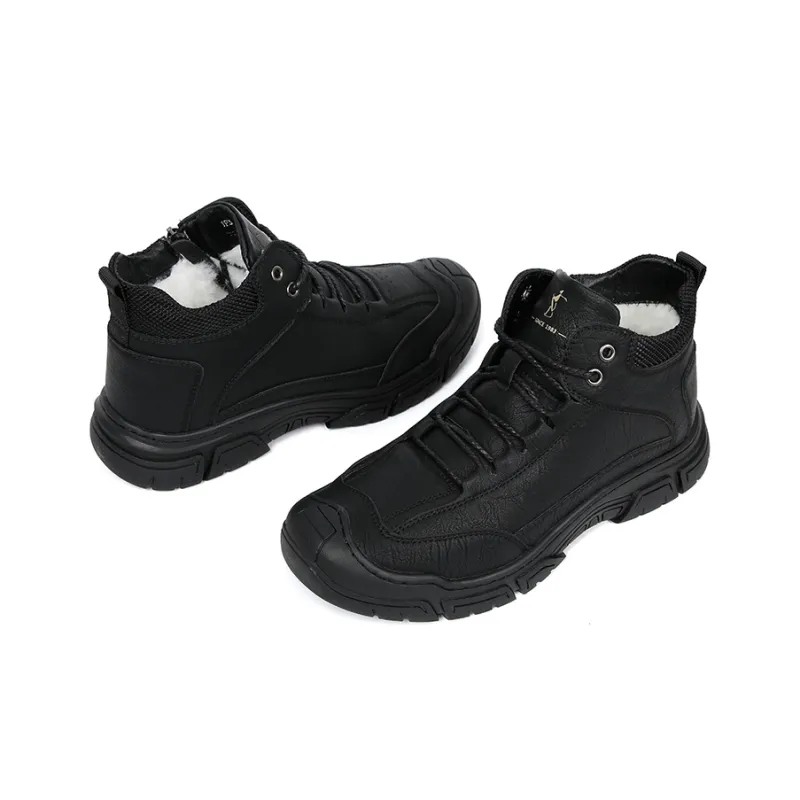 Wit Ankle Boots Men Black-4