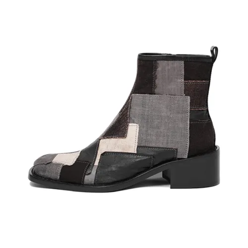 SYMBOLS OF LIGHT Ankle Boots Women's Gray