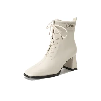 【dme】 Ankle Boots 6.5cm Women's Beige