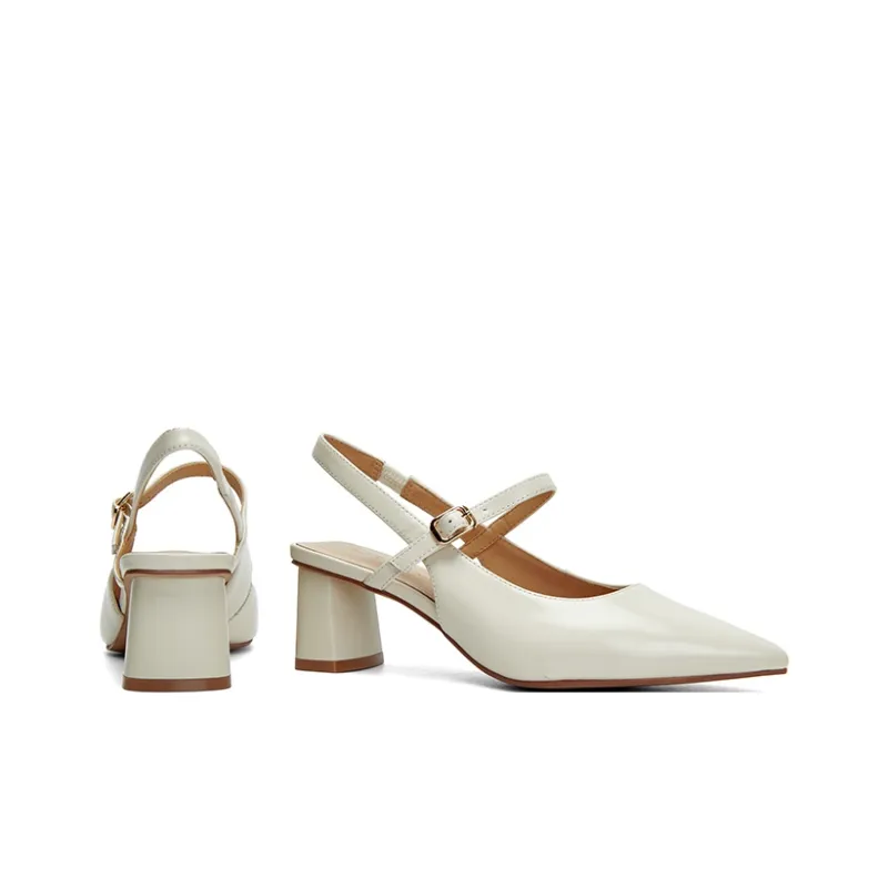 PT'SON Chunky Heel High Heels 5.3cm Women's-2