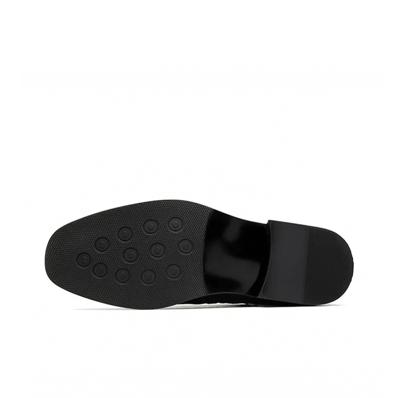 GZZ Ankle Boots Men Black/Dark Brown-4