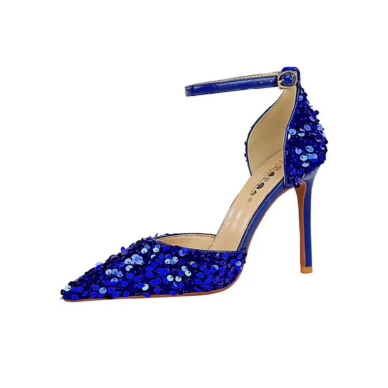 BIGTREE Slim Heel High Heels 10cm Women's-9