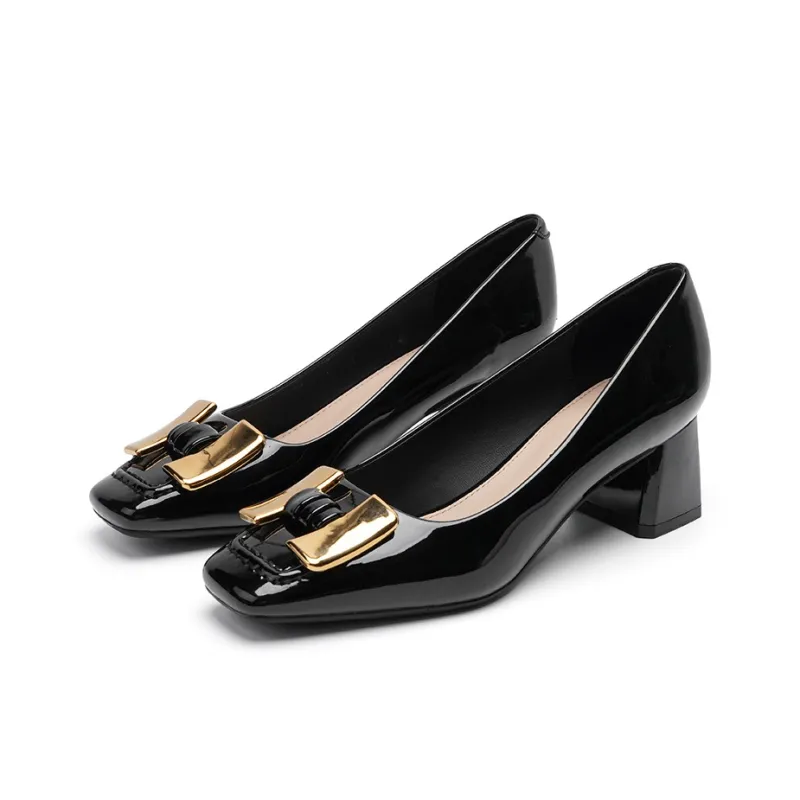 Zubumei Chunky Heel High Heels 5cm Women's-1