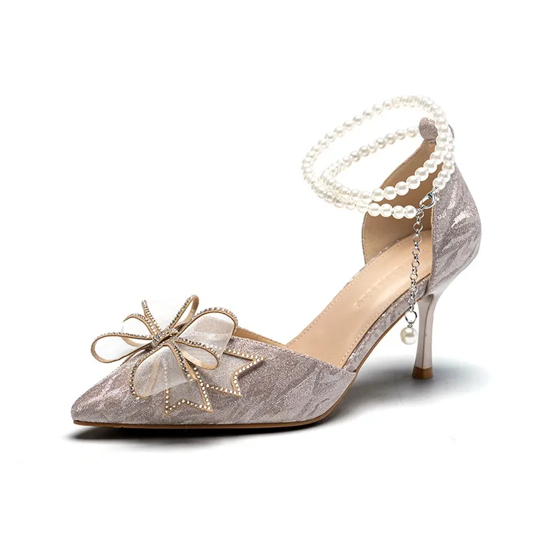 ZHR Meteor Shower Series Slim Heel High Heels 7cm Women's-83