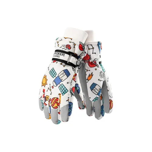 TANLU Ski Gloves Insulated For Cold Weather Outdoor Mittens Kids'
