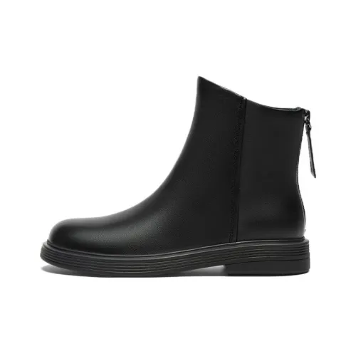 BATA Ankle Boots Women's Solid Color