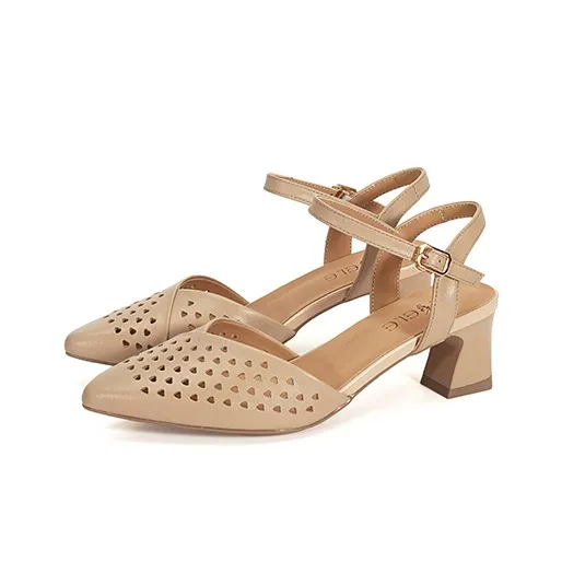 LESELE Chunky Heel High Heels 5.5cm Women's-7