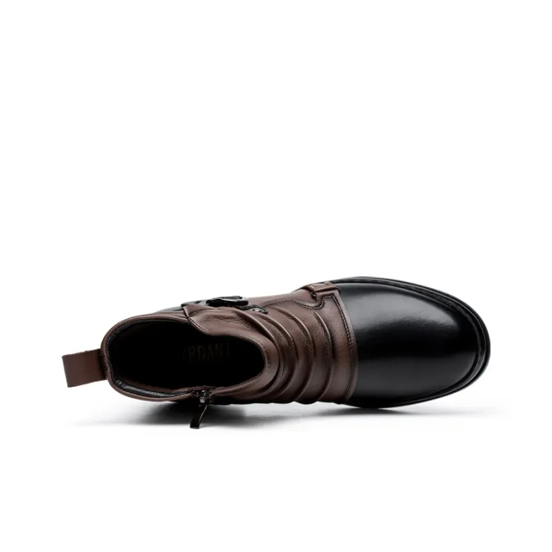 YEDANI Ankle Boots Men Black/Brown-8