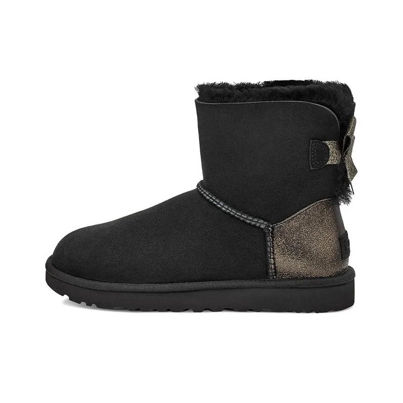 UGG Mini Bailey Bow Black Women's-0
