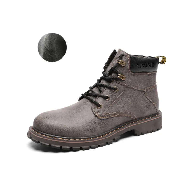 Eminu Martin Boots Men Black/Gray-17